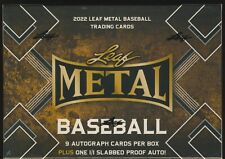 2022 Leaf Metal Baseball Factory Sealed Hobby JUMBO BOX (1/1 Auto in EVERY box!)