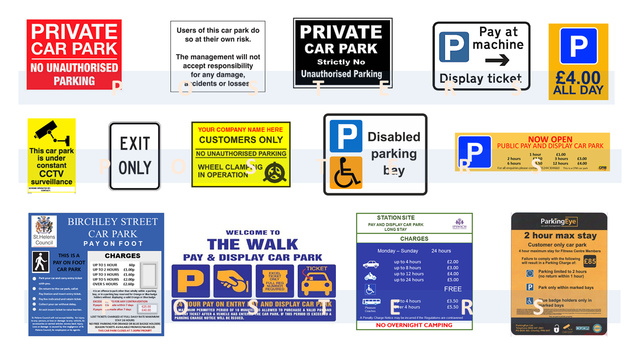 CAR PARK signs Your name choice for model railways * All scales N, OO ...