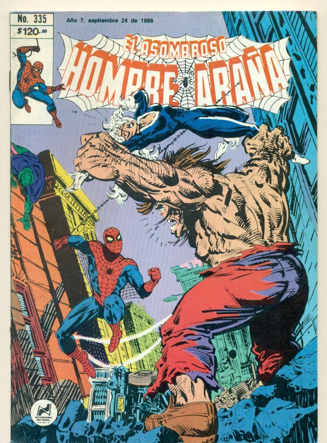 EL HOMBRE ARAÑA #335 La Venganza de Mr Hyde, Spider-Man Comic 1986 | eBay