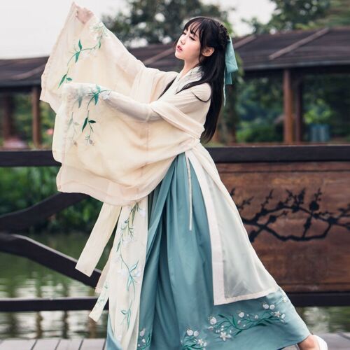 Chinese Folk Dance Costume Woman Hanfu Cosplay Folk Dress Suits Ancient  Adult | eBay