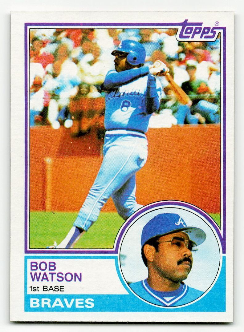 1983 Topps #572 - Bob Watson - Atlanta Braves - NM/MT - ID108 | eBay