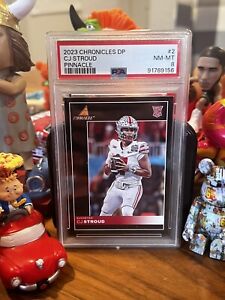 2023 PANINI CHRONICLES DRAFT PICKS PINNACLE #2 CJ STROUD RC PSA 8🏈🏆