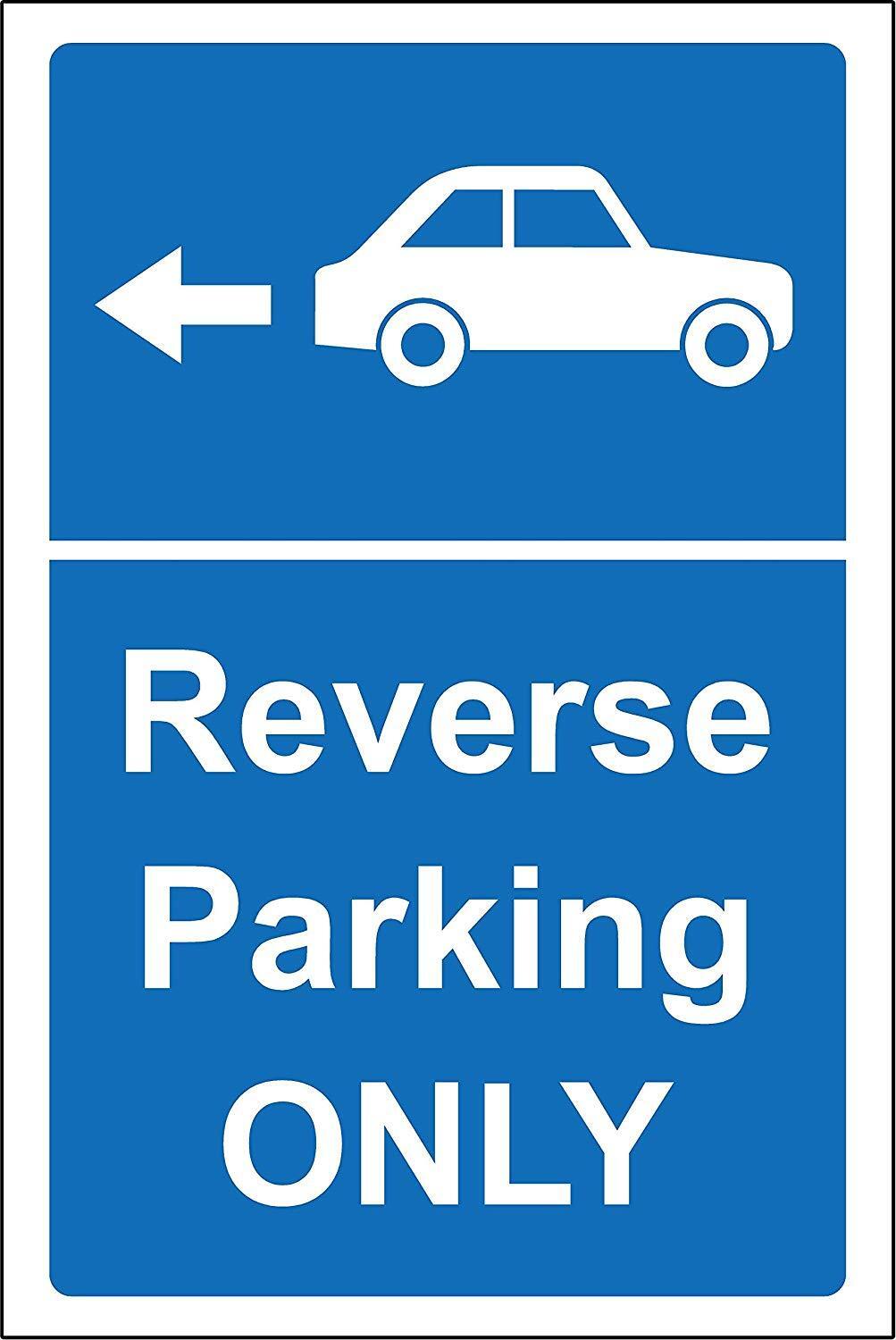 Reverse parking only Safety sign – สถานีตำรวจภูธรเนินขาม