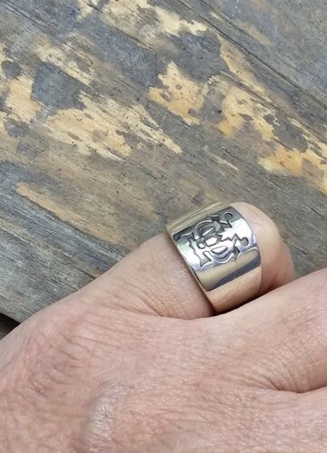 Retired James Avery Alpha and Omega Wide Ring Size