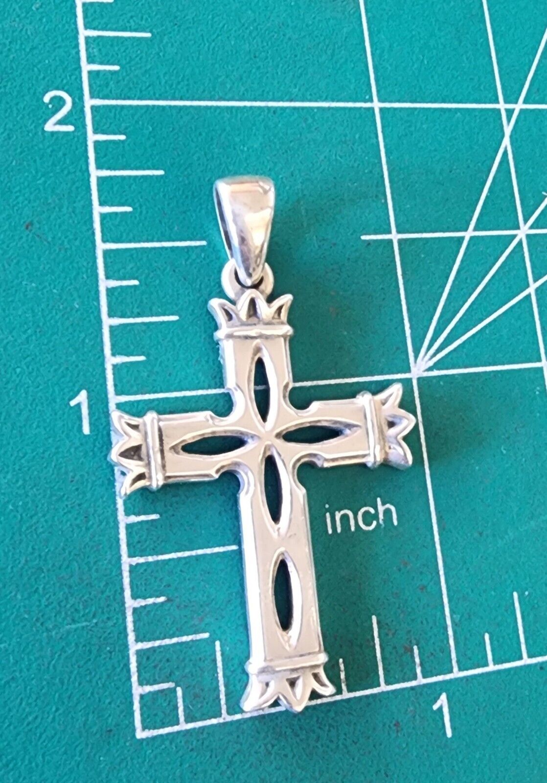 Retired James Avery Large Sterling Silver Cross P… - image 3