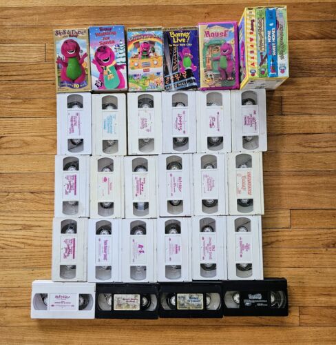 Huge Lot (31) Barney the Dinosaur Children's VHS tapes! | eBay