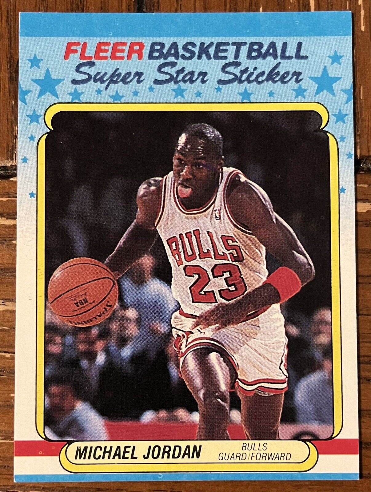 1988 Fleer Michael Jordan #7 Sticker EX-MT Chicago Bulls | eBay