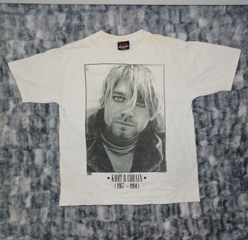 Vintage 1994 Kurt Cobain Single Stitch Memorial F… - image 1