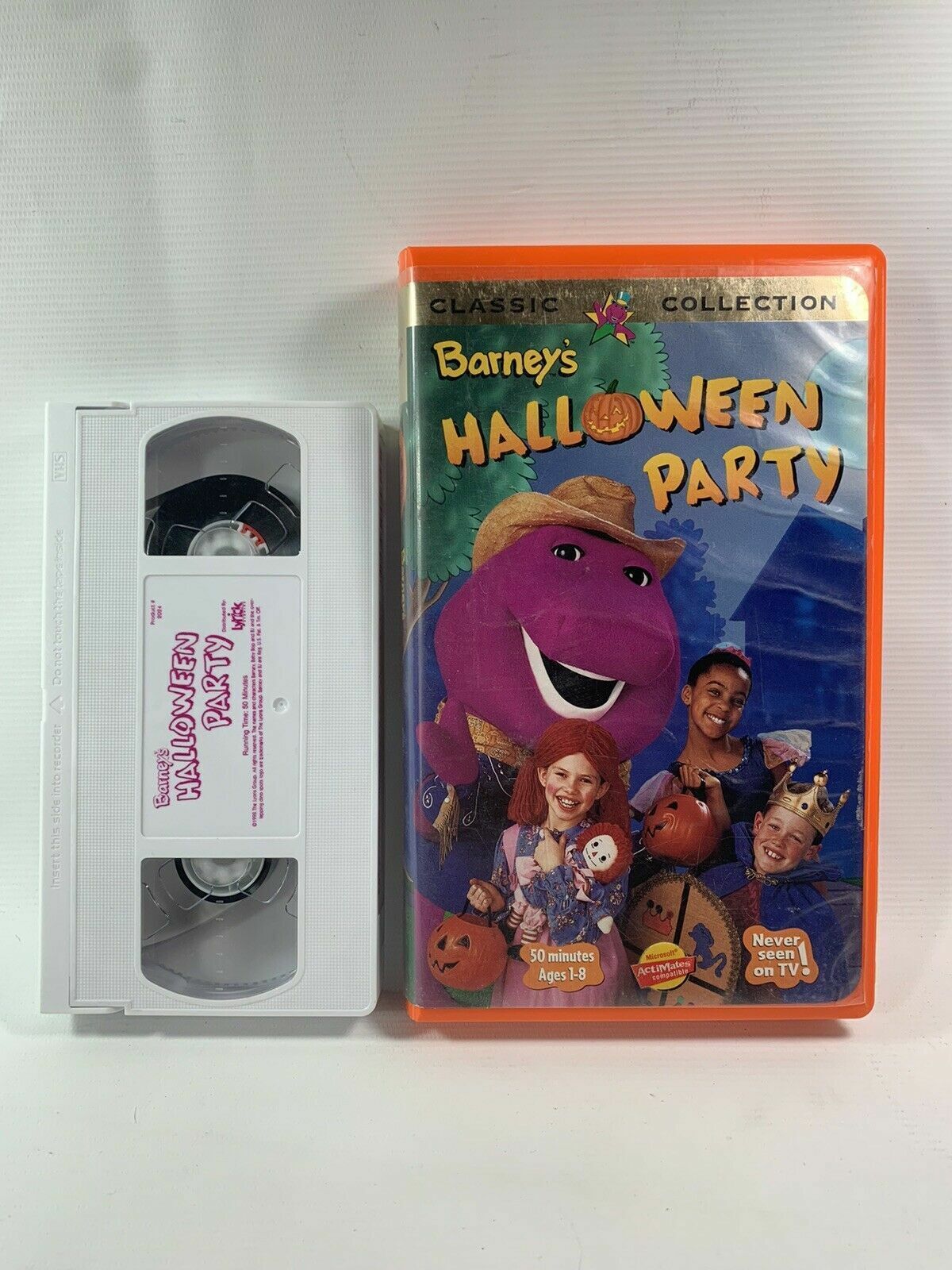 BARNEY'S HALLOWEEN PARTY Vhs Video Classic Collection 1998 Actimates ...