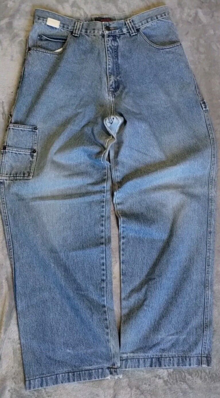 Baggy Y2K Style Vintage Vasco Sports Denim Jeans … - image 1