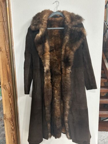 Vintage Fur-lined Women’s Suede Coat