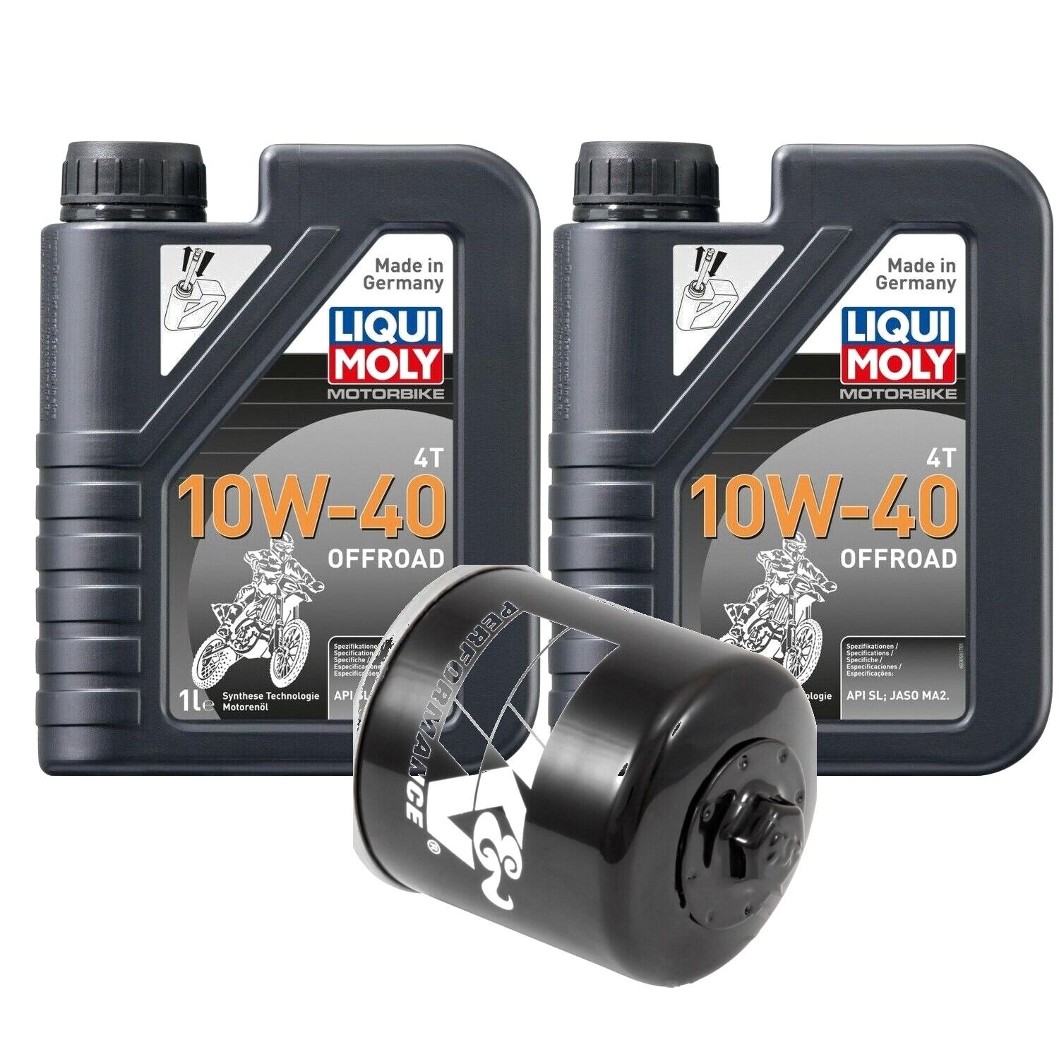 Inspektionspaket MXT 4 Liter Motoröl Liqui Moly 10W-40 + Ölfilter K&N ...