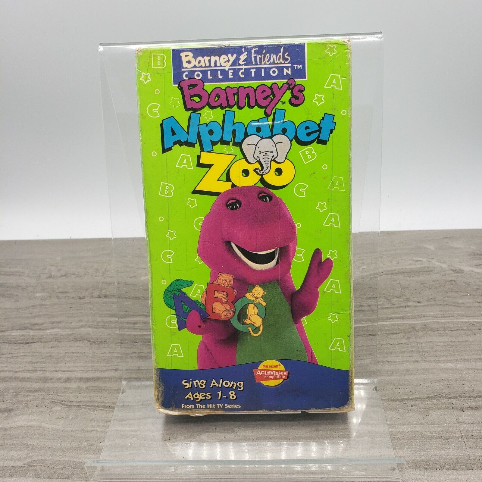 Barney - Barneys Alphabet Zoo (VHS, 1994) Tested Working White Tape ...