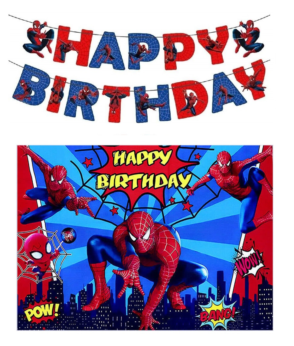 Top 50 Spiderman background happy birthday Images and videos for free ...