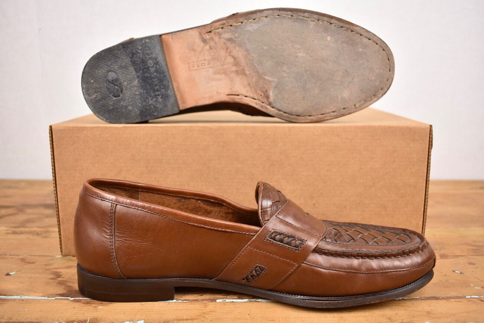 Florsheim Brown Moc Toe Penny Loafer Men's Size: … - image 3