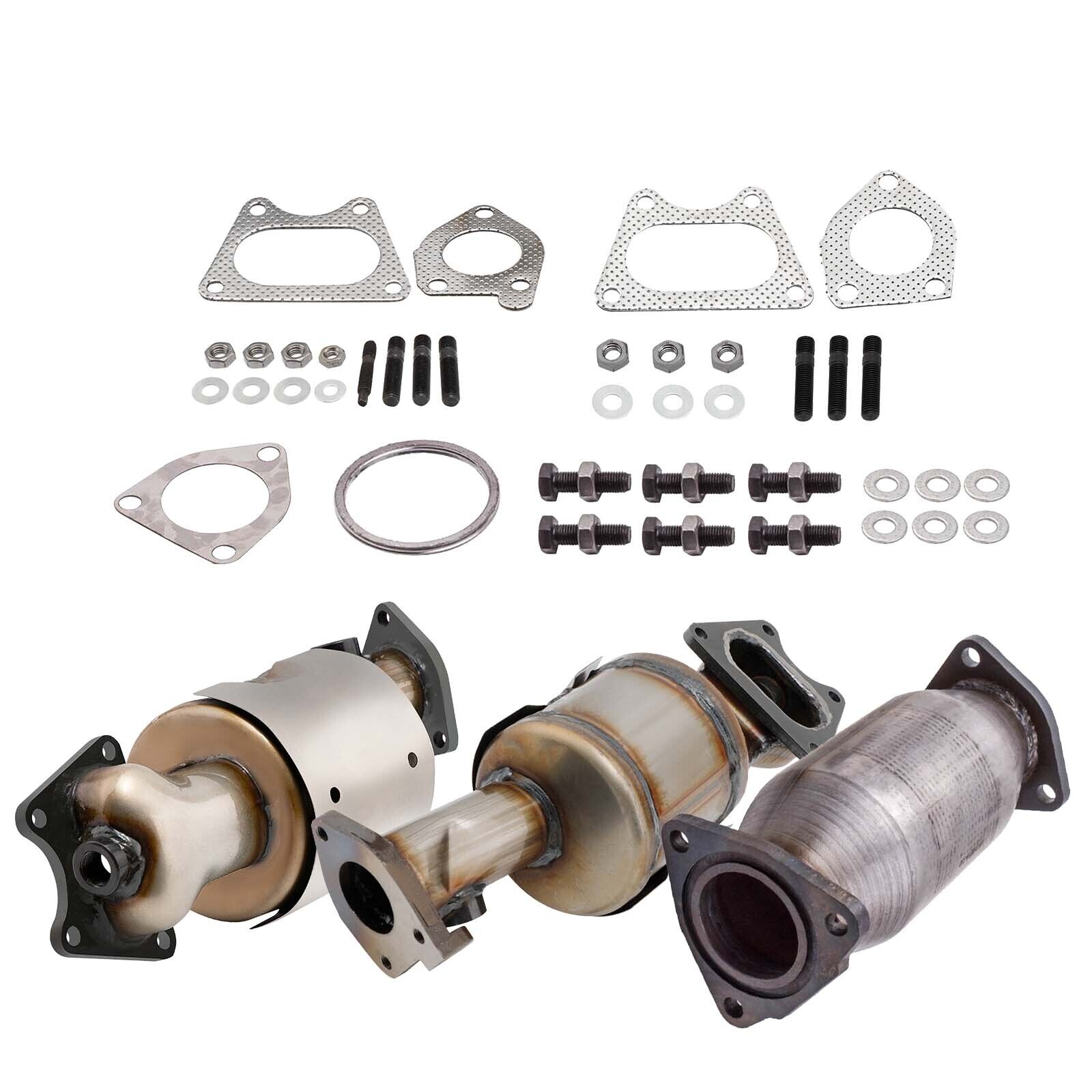 Catalytic Converters LH+RH+Rear for Acura MDX 3.5L/3.7L 2003-2009 W ...