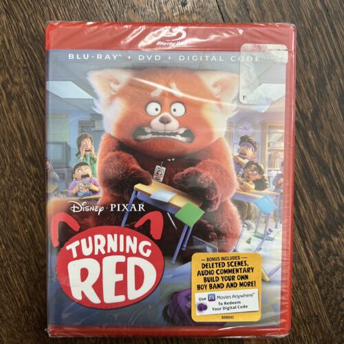 Turning Red (Blu-Ray/DVD/Digital, 2022) Disney 3-Disc Set SEALED! SEE ...