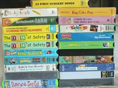 Baby Young Kids VHS ~ Einstein ~ Wiggles ~ FP Little People ~ Pooh ...