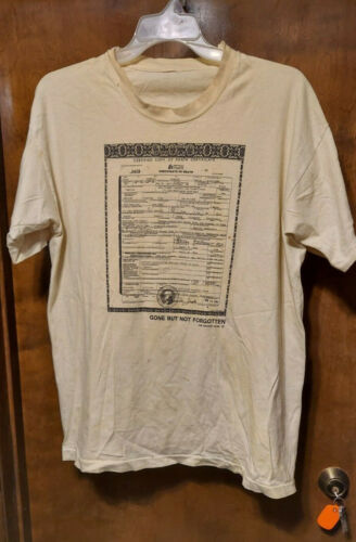 RARE VINTAGE 1994 KURT COBAIN DEATH CERTIFICATE TS