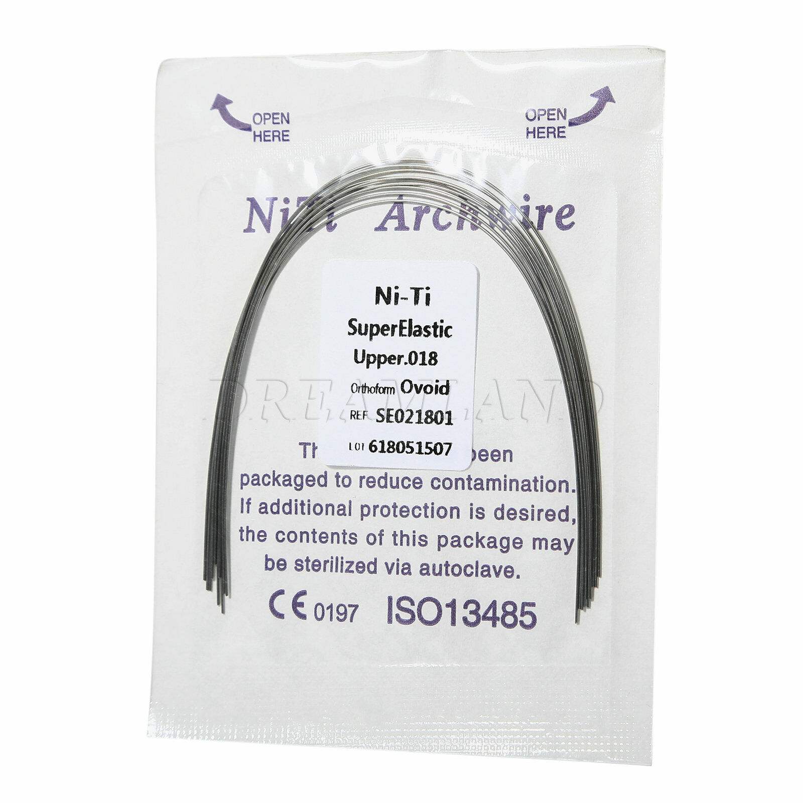 Dental Orthodontic Super Elastic Niti Arch Wire Round Ovoid Form ...