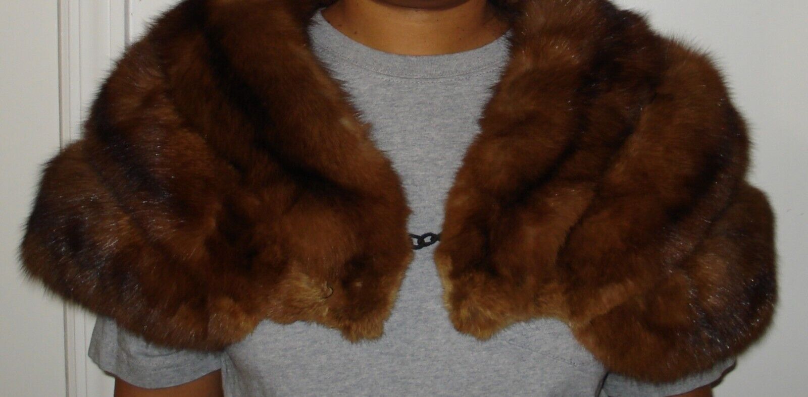 Russian Sable Fur Stole Jacket Wrap Size Small  F… - image 5