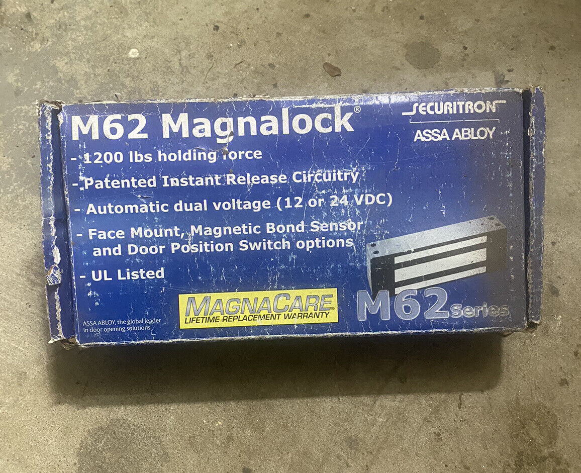 Securitron M62 Magnalock 12 24 VDC 1200lb mag lock Access control 30 ...