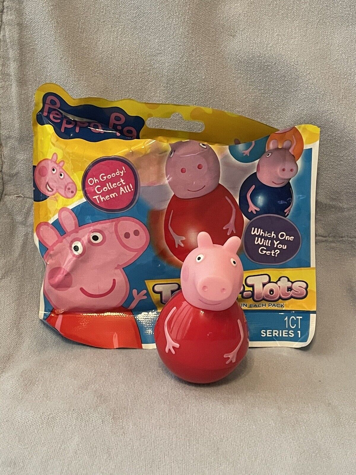 NEW Peppa Pig Teeter Tots Blind Bag Wabbling Figure Toy Series 1 - Red ...