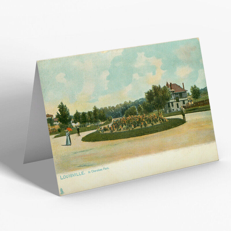 GREETING CARD - Vintage Kentucky USA - Louisville. In Cherokee Park | eBay