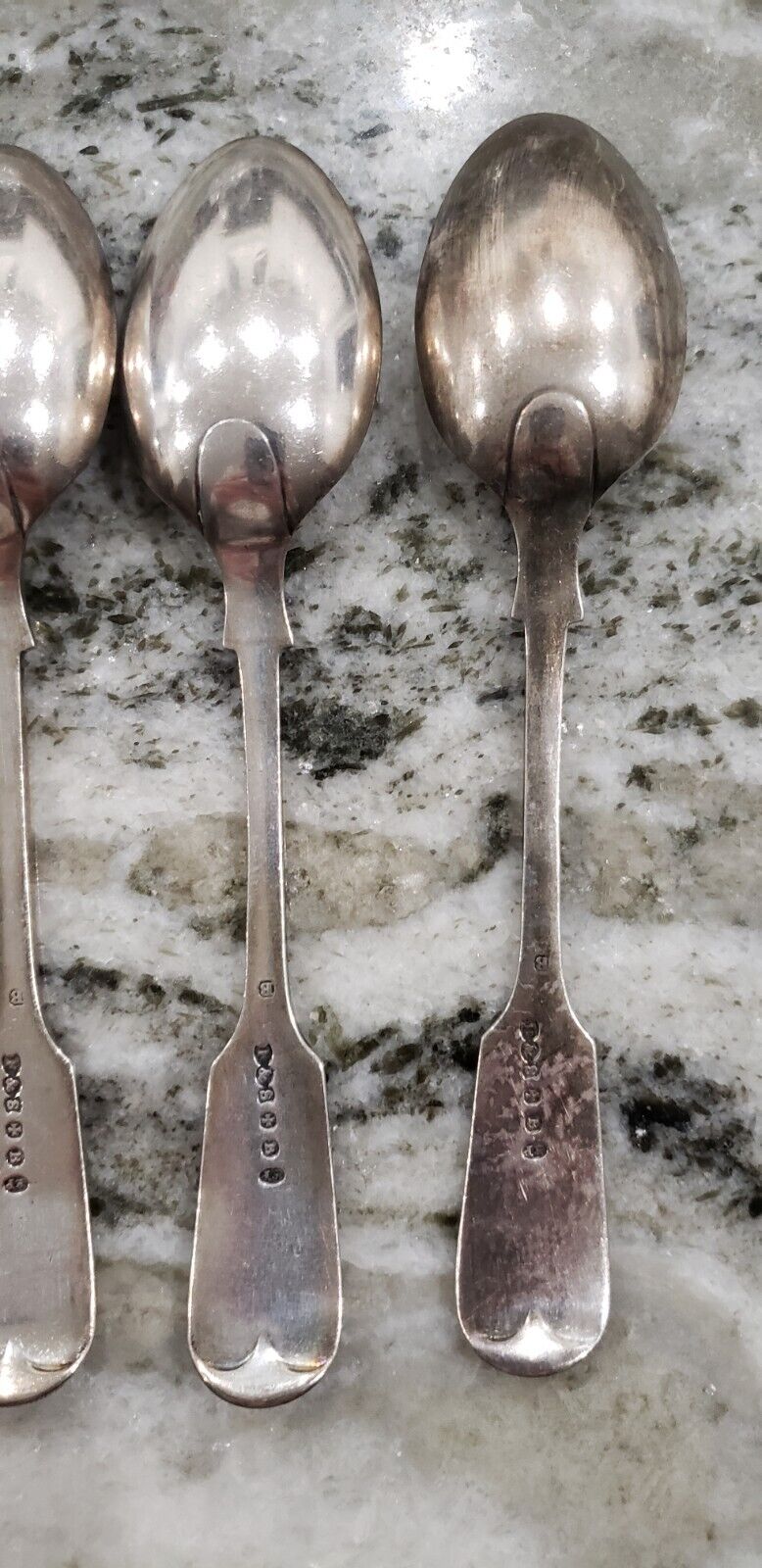 5 Vintage Old Spoon Cutlery Set Silver Plated F&s Cross B Ep Makers 