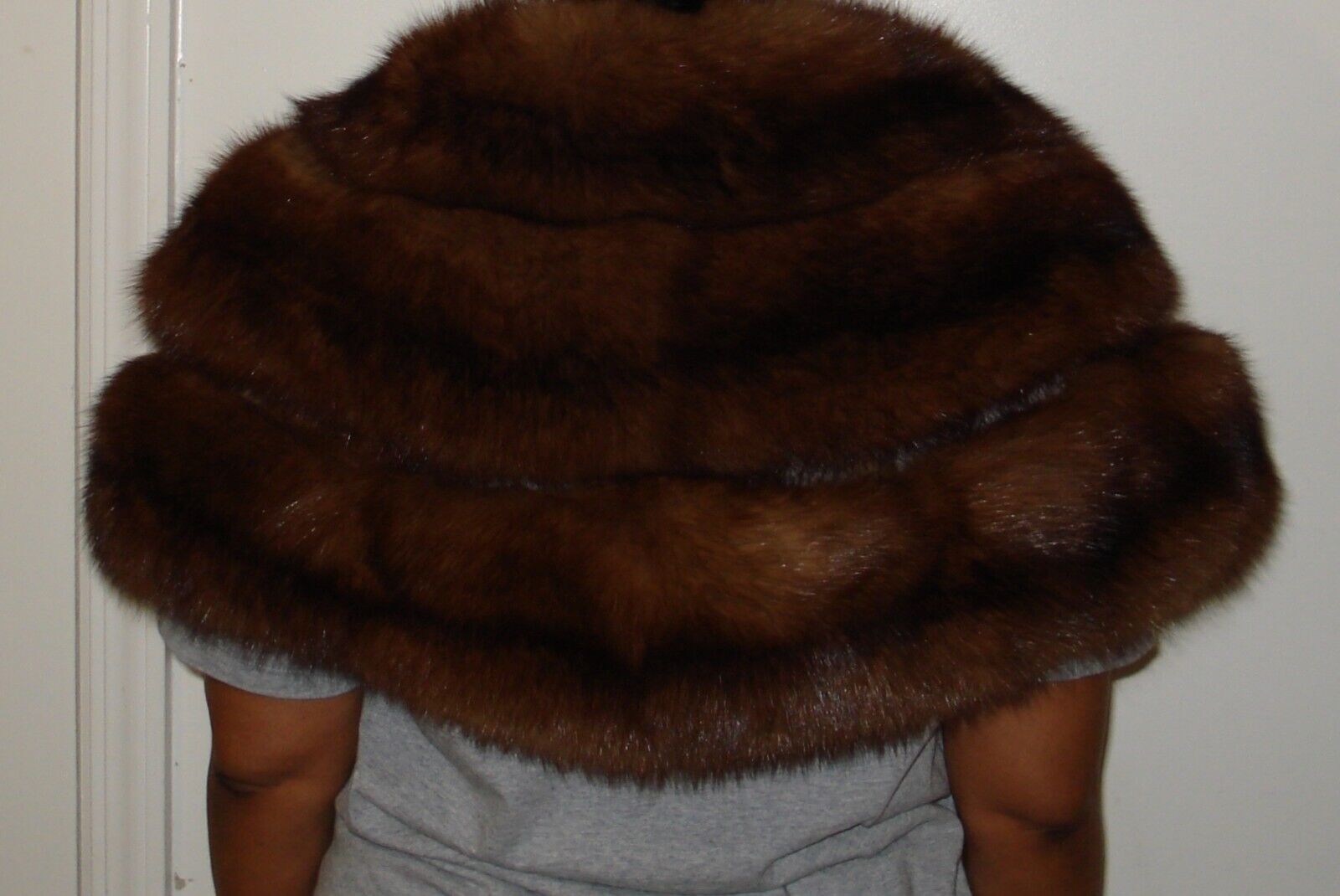 Russian Sable Fur Stole Jacket Wrap Size Small  F… - image 1