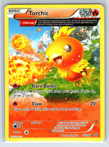 Torchic 26/160 Primal Clash Uncommon Pokemon Card TCG MP | eBay