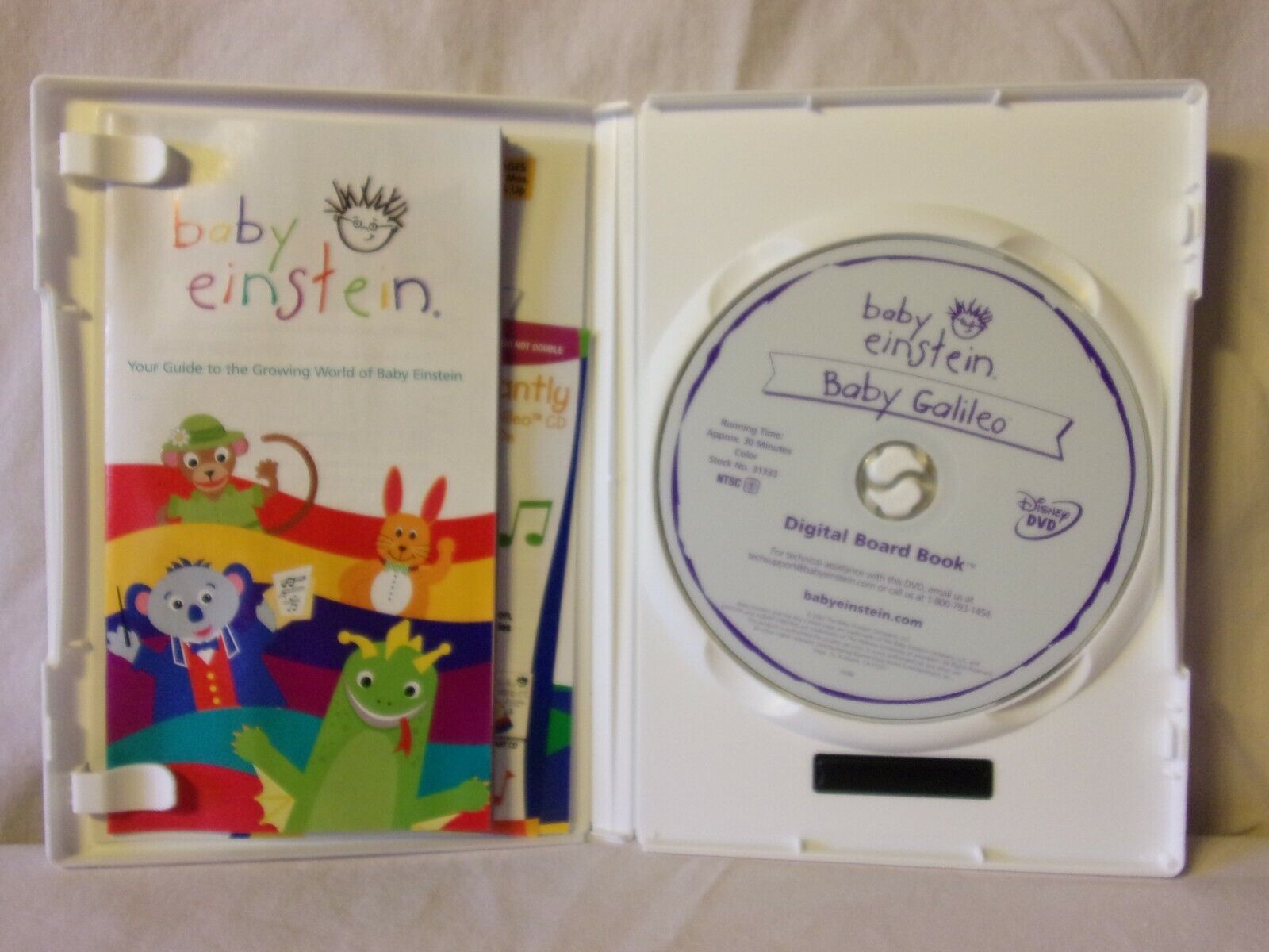 DISNEYS BABY EINSTEIN BABY GALILEO DISCOVERING THE SKY (DVD, Includes ...