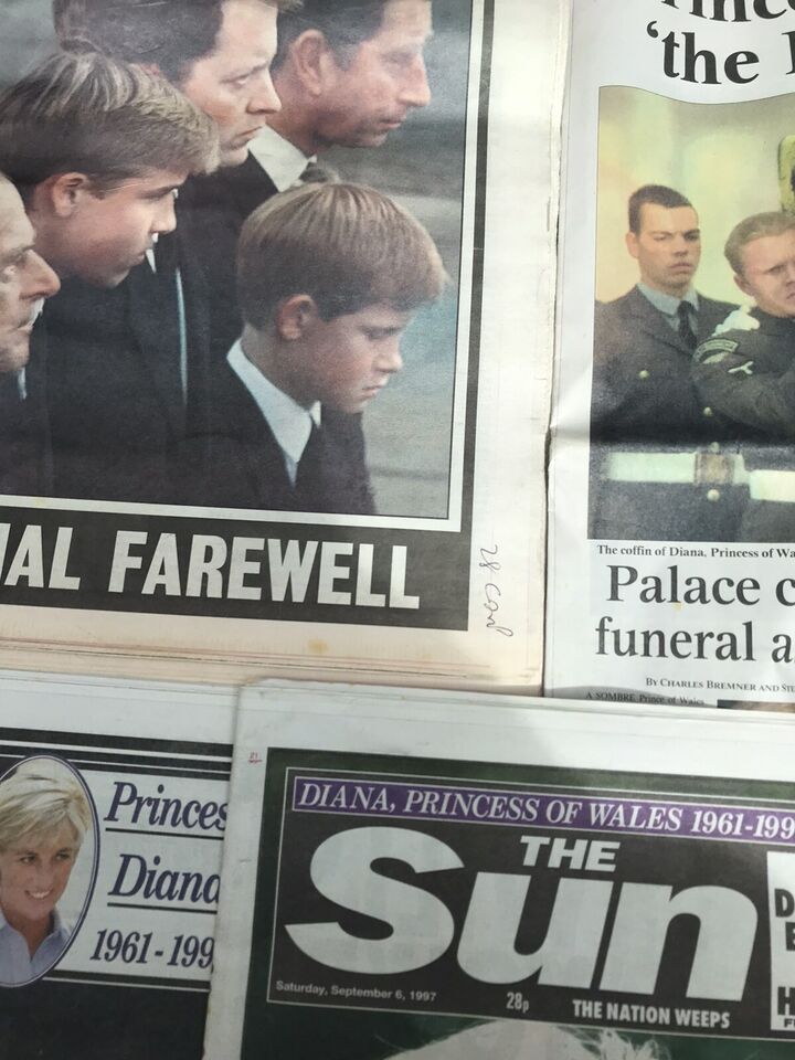 Princess Diana Death Newspaper 1997 X6 Bundle | eBay