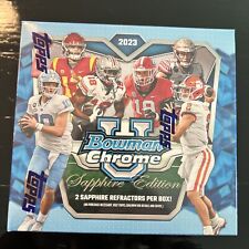 2023 Bowman U Chrome SAPPHIRE EDITION football HOBBY Box Factory Sealed Topps 🏈