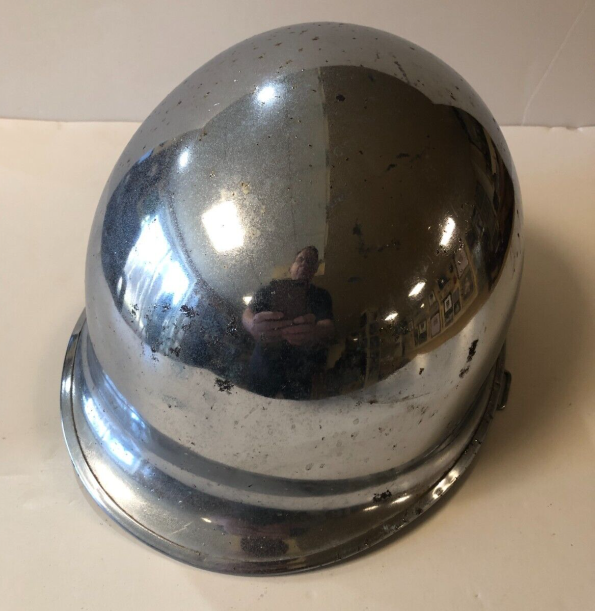 Vintage US Army WW2 Era Chrome Helmet | eBay