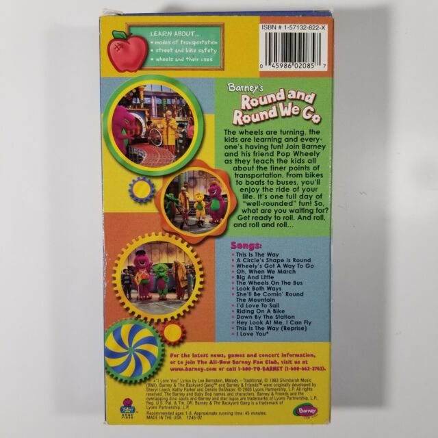 Barney - Round and Round We Go (VHS, 2006, Pan Scan) for sale online | eBay