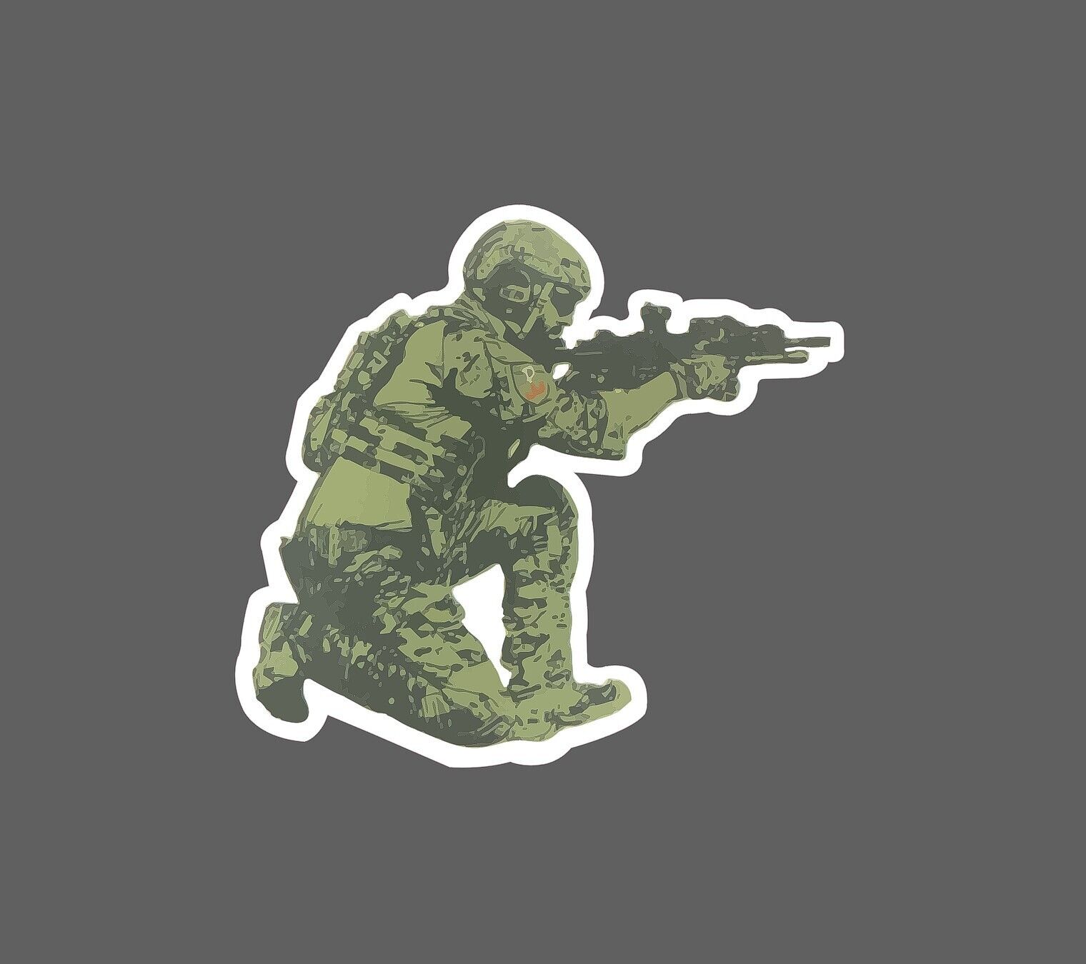 Soldier Sticker Fighting War Waterproof NEW - Buy Any 4 For $1.75 EACH ...