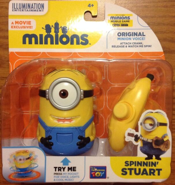 MINIONS Movie Exclusive Action Figure 2015 Spinnin Stuart - S L640