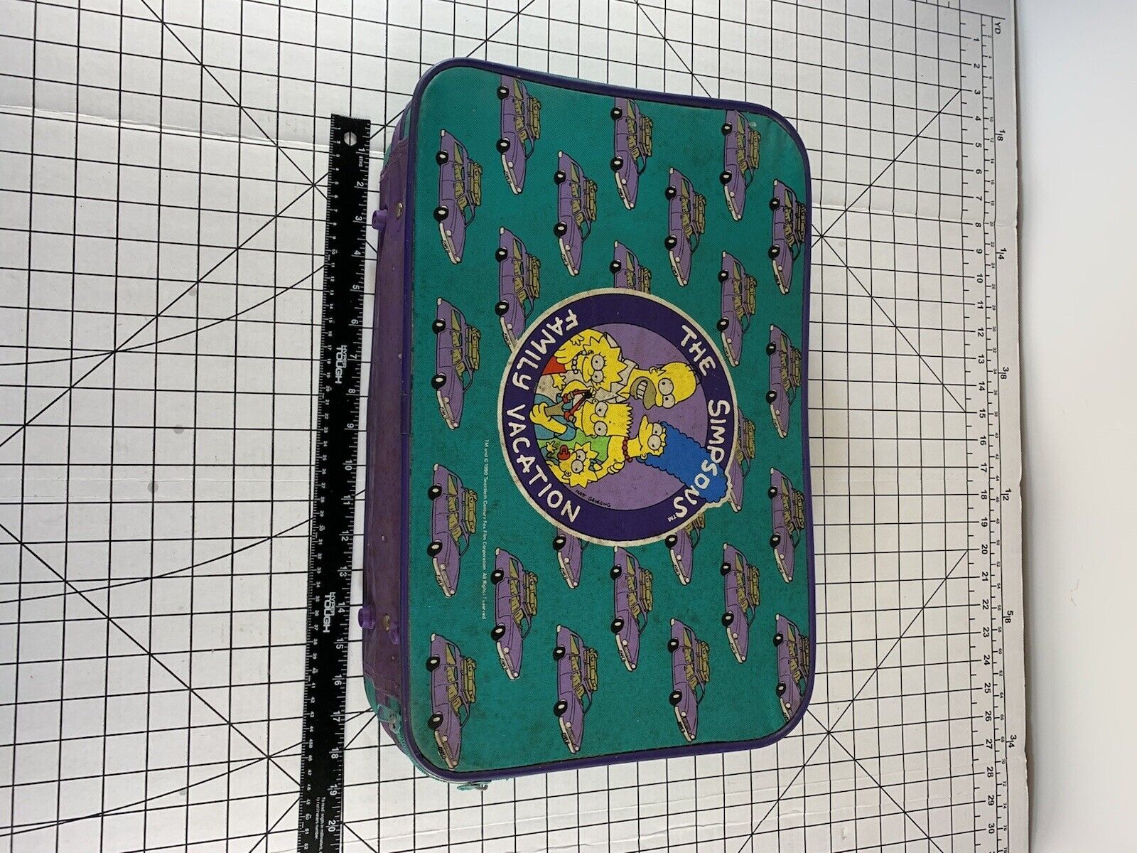 Vintage The Simpsons Suitcase Bag 90s Grunge Surf… - image 9