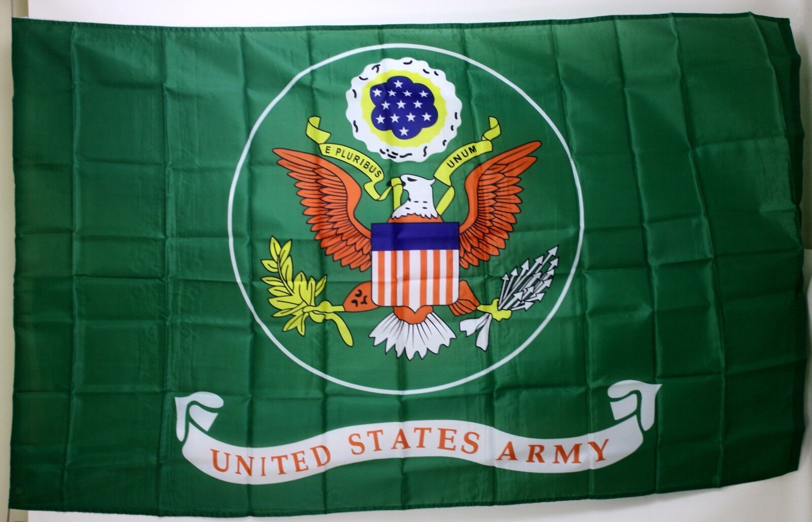 3'x'5' Nylon . US Army Flag - Green Background NEW | eBay