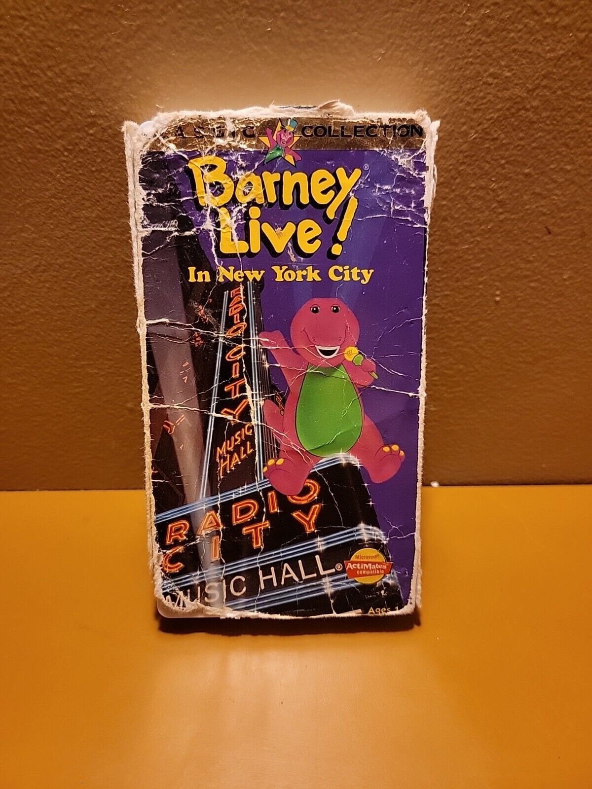 BARNEY LIVE! In New York City 1994 VHS Barney Home Video Purple ...