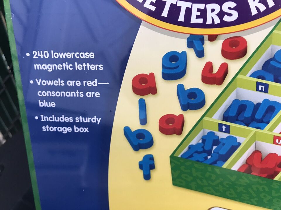 Lakeshore~ Magnetic Classroom Letters Kit~ Lower Case Alphabet Set 240 ...