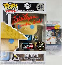 RICHARD EPCAR SIGNED RAIDEN GLOW CHASE FUNKO 14 GAME STOP MORTAL KOMBAT JSA 846