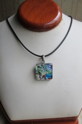 Beautiful Murano Glass Pendant Blue Colored Murano