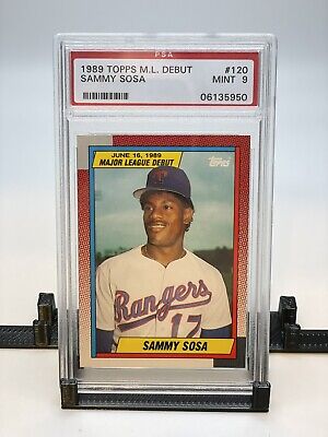 Sammy Sosa 1990 Topps ML Debut #120 PSA 9 Mint Baseball Card | eBay