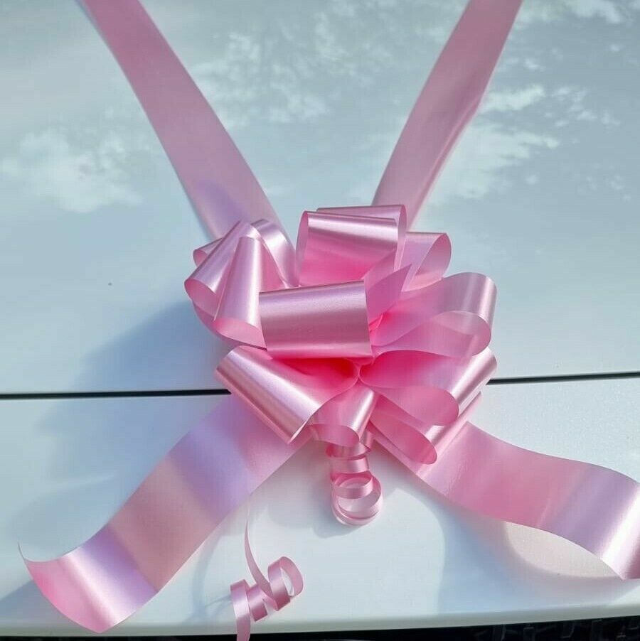 Wedding Car Decoration Kit 3 Large Pull Bows & 8 Metres 2