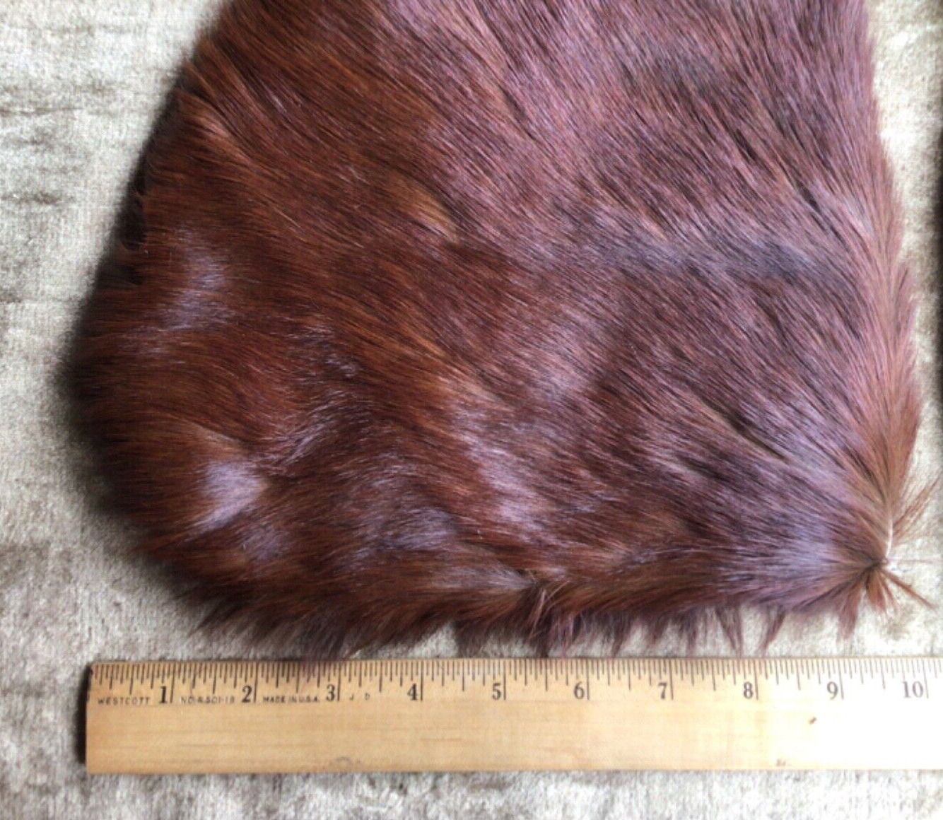 1920 Vintage Horsehair Hide Large Gauntlet Mitten… - image 10