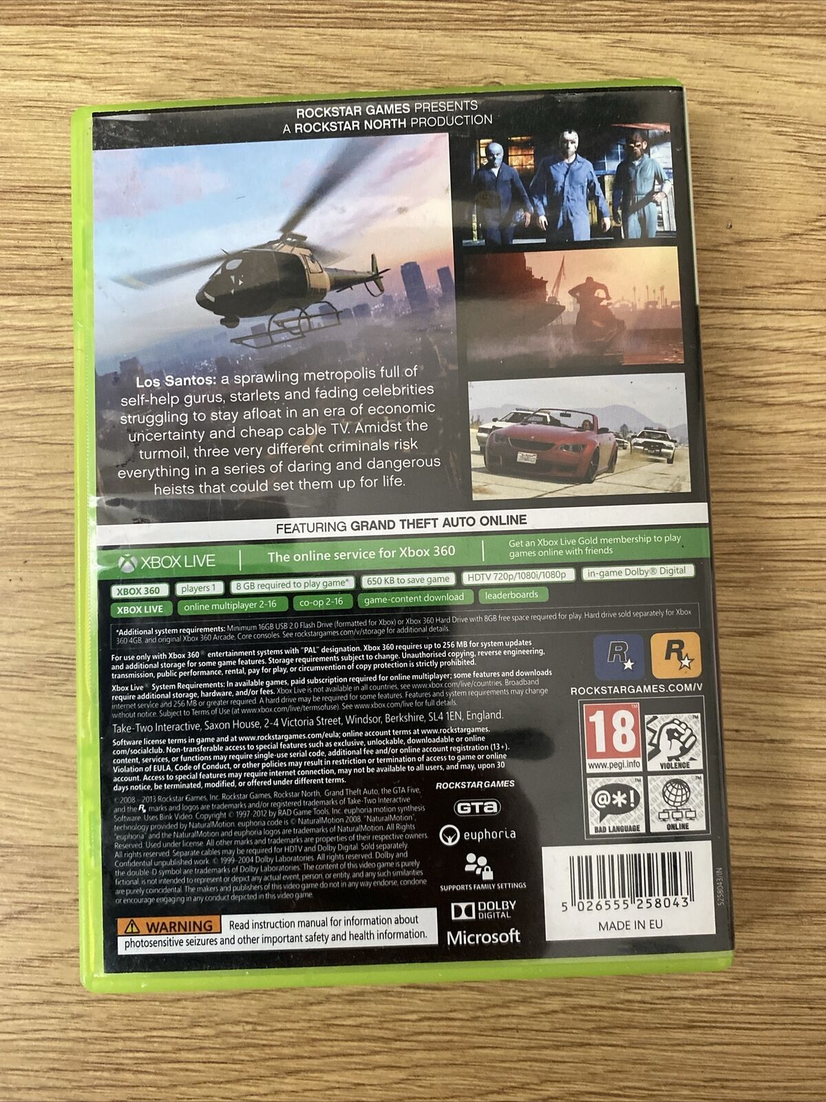 GTA 5 Xbox 360 GRAND THEFT AUTO V 5 ~2 discs and paperwork | eBay