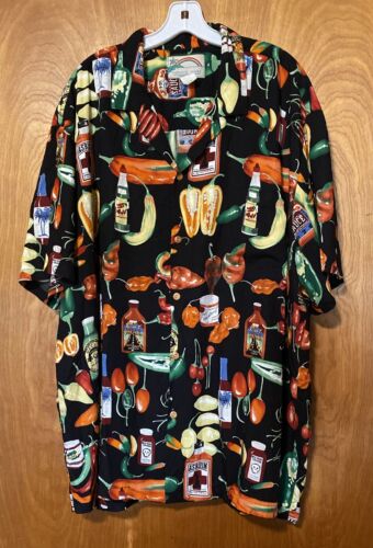 Paradise Found Hawaiian Shirt Adult 2XL Button Up 