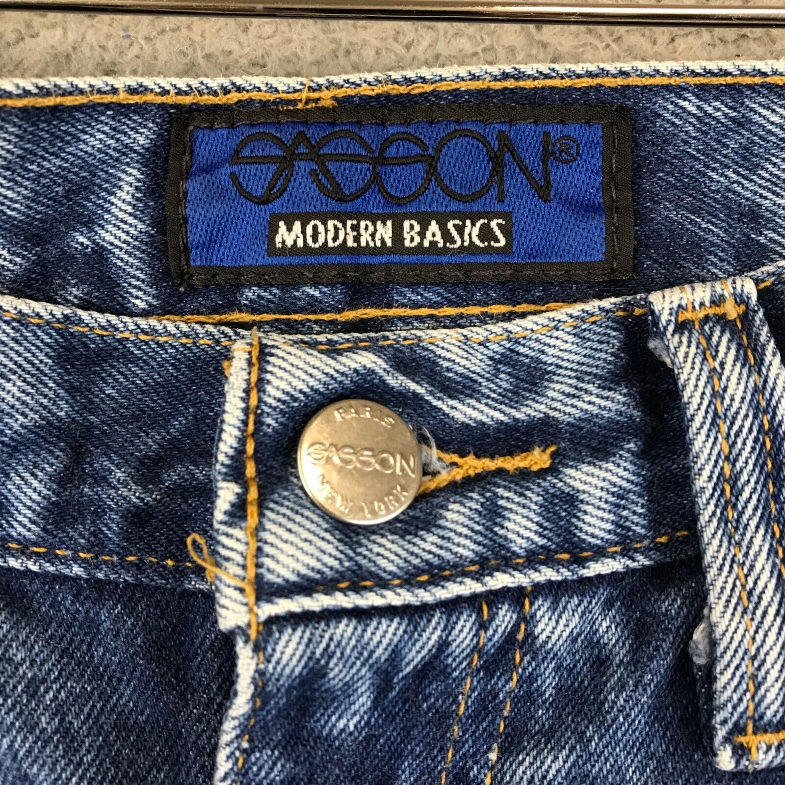 Sasson Acid Wash 80's Vintage Mom Jeans Women's H… - image 3